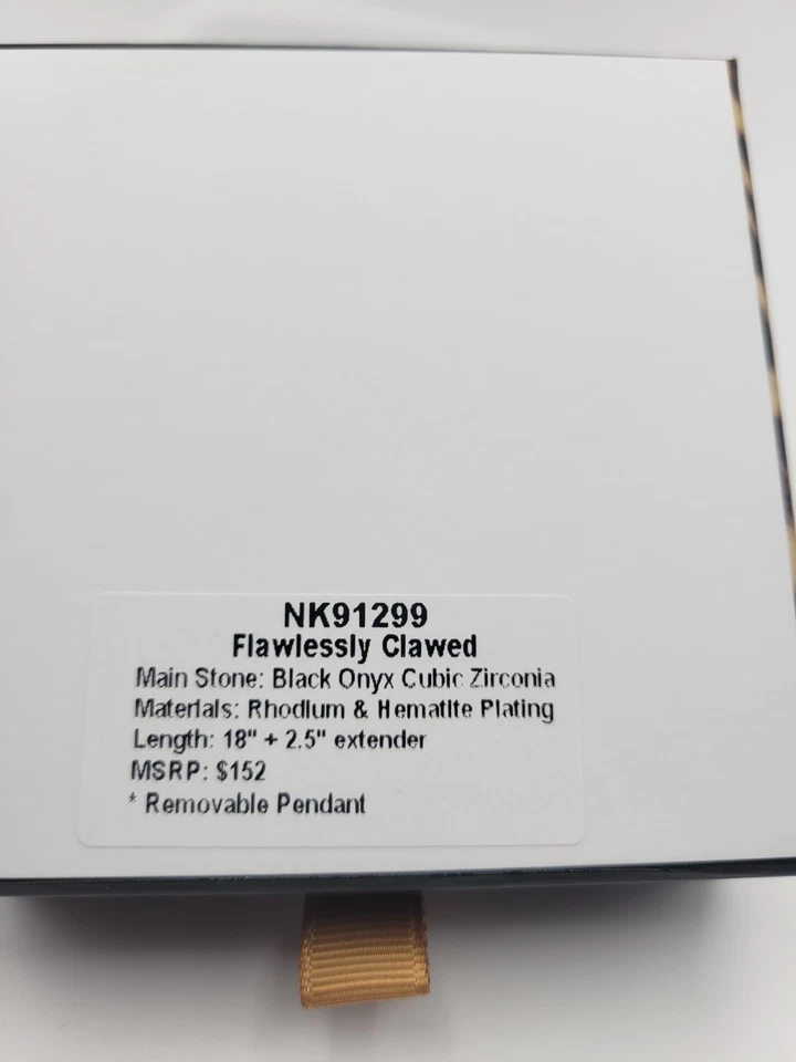 Bomb Party UNTAMED Collection necklace NK91299 Flawlessly Clawed - Image 2 of 2