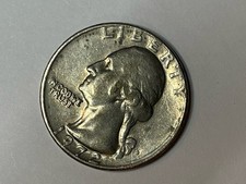 1972-D Washington quarto errore riempito marchio di zecca data bordo varietà moneta USA