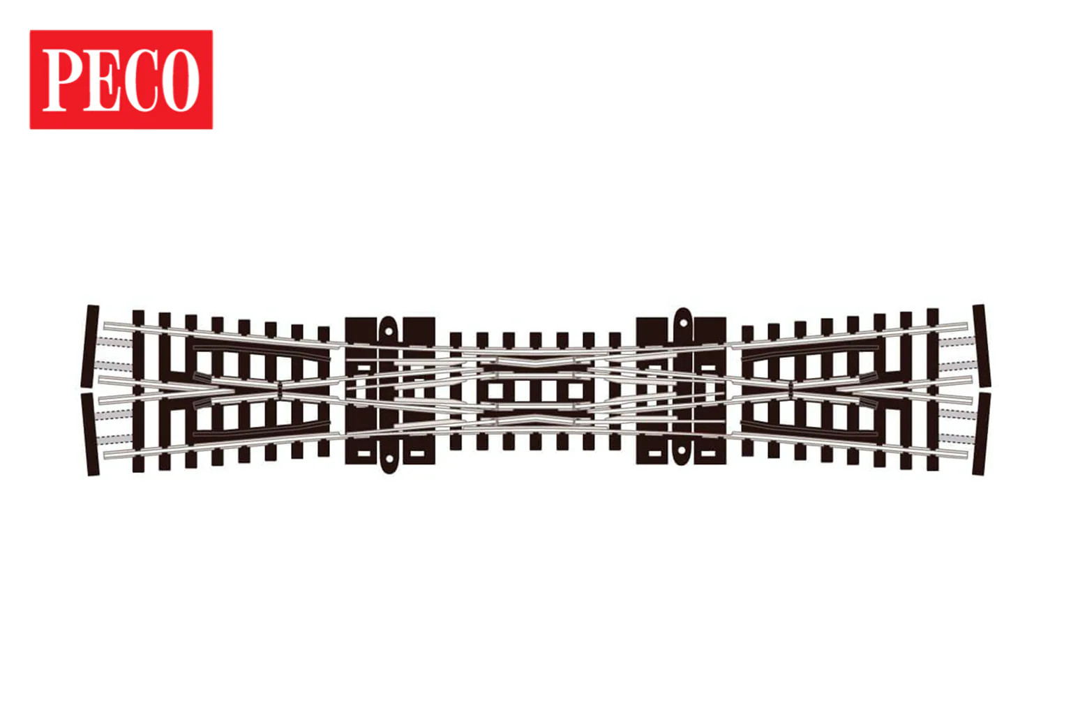 Peco SL390F SL390F - Code 55 - Finescale Double Slip with insulfrog