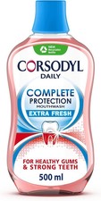 Corsodyl Extra Fresh 500ml Daily Complete Protection Mouthwash for Healthy Gums