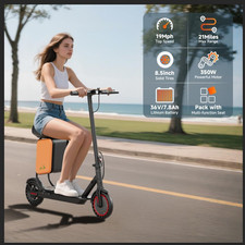LADPED Electric Scooter with Seat for Adults 31KM/H Folding Commuter E-Scooter 11
