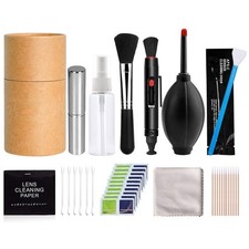11Pcs Convenient DSLR Lens Camera Cleaner Kit with Soft Brush Air Blower Wipes