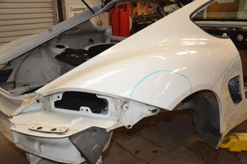 Passenger Right Rear Quarter Panel Fits 06-08 PORSCHE CAYMAN *SHORT CUT* - Изображение 2 из 4