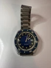 Rare Vintage Kelton By Timex Blue Face 25 Meter Mens Watch