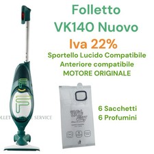 VORWERK FOLLETTO VK140 ‘NUOVO’ PLASTICHE COMPATIBILI | MOTORE ORIGINALE IVA 22%