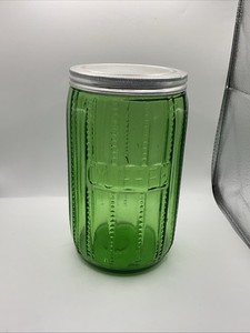 RARE! Snead Hoosier Green Zipper Coffee Canister Jar - Seldom Seen