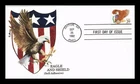 DR JIM STAMPS US COVER EAGLE SHIELD SELF ADHESIVE FIRST DAY ISSUE EDKEN CACHET