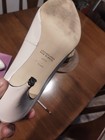  Shoes Pumps Heels Women SABREE  Size 8.5 Whit Leather Made In Brazil Vintage Be — photo 5