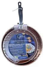 Gibson Home 2 Piece Nonstick Carbon Steel Frying Pan Set 128684.02 - Chestnut