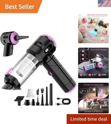 Handheld Car Vacuum Cleaner,25000PA Strong Cyclonic Suction Foldable Mini Vac...