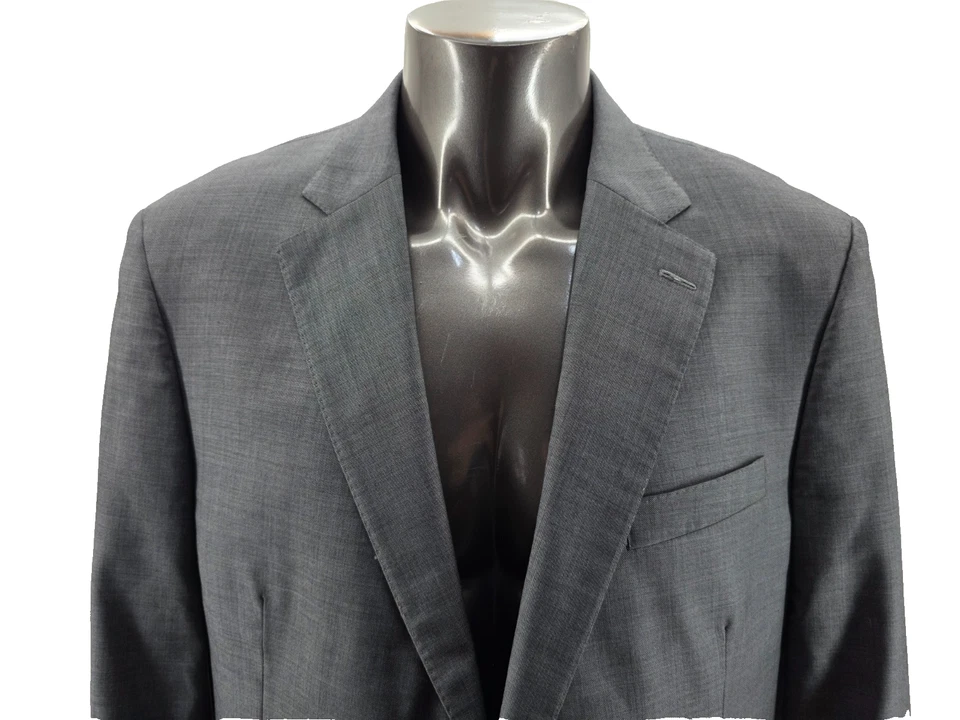Abrigo Blazer Chaqueta Hombre Peter Millar 46R Gris Lana Deportivo Calce Clásico Foto 3 de 4