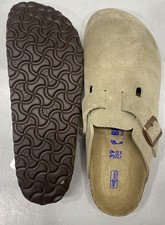 Birkenstock Unisex W8  M6 Boston Soft Footbed Taupe