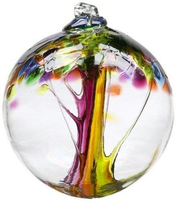 Kitras 6-Inch Tree of Enchantment, Various Art glass Balls , for hanging