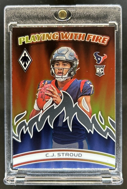 2023 Panini Phoenix C.J. Stroud Playing With RC Fire Rookie #PWF-2 Texans