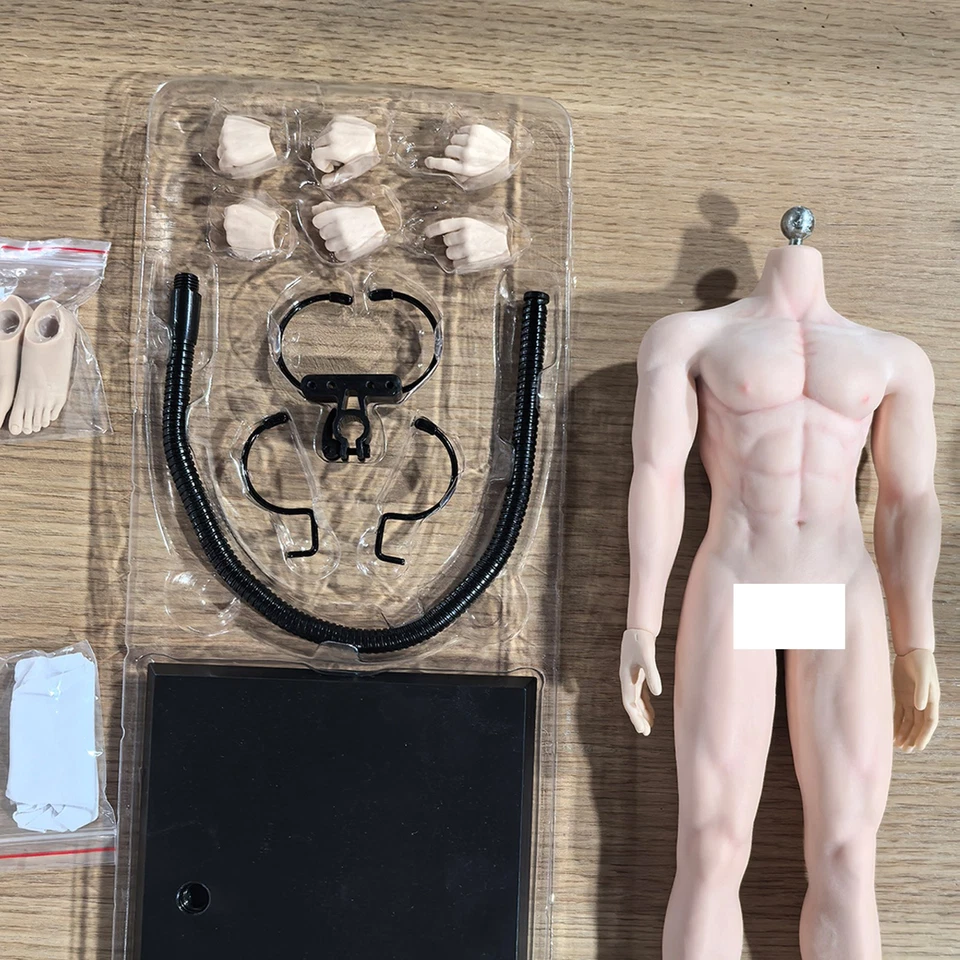 JIAOU DOLL 1/6 Seamless Male Body Doll Male Figure Fit 12" For Phicen Hot Toys - Image 2 of 4