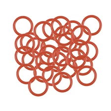30pcs Silicone O-Ring 8mm OD 6mm ID 1mm Width VMQ Seal Rings Gasket Red