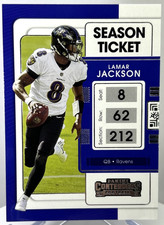 2021 Panini Contenders Football - Season Ticket Insert Lamar Jackson #7 Ravens