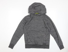 Felpa con cappuccio pullover grigio sneaker Freak da uomo taglia UK S