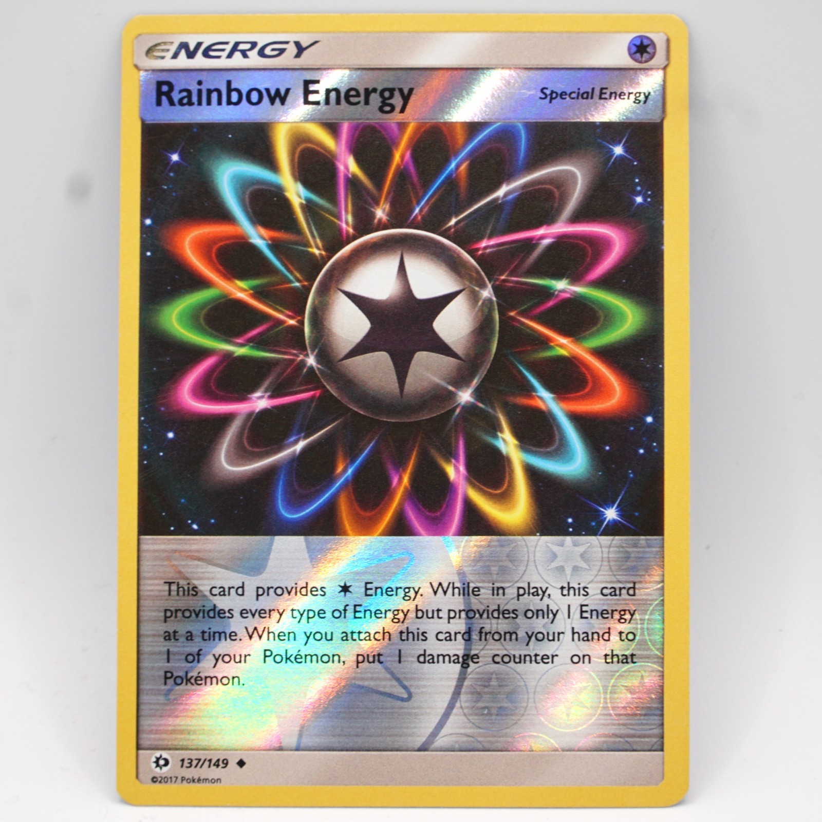 Rainbow Energy LP | #137/149 | Reverse Holo | Sun & Moon | Pokémon | 2017
