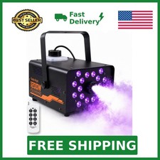 Dazzle Bright 1200W Halloween Fog Machine, Smoke Machine Outdoor Indoor with ...