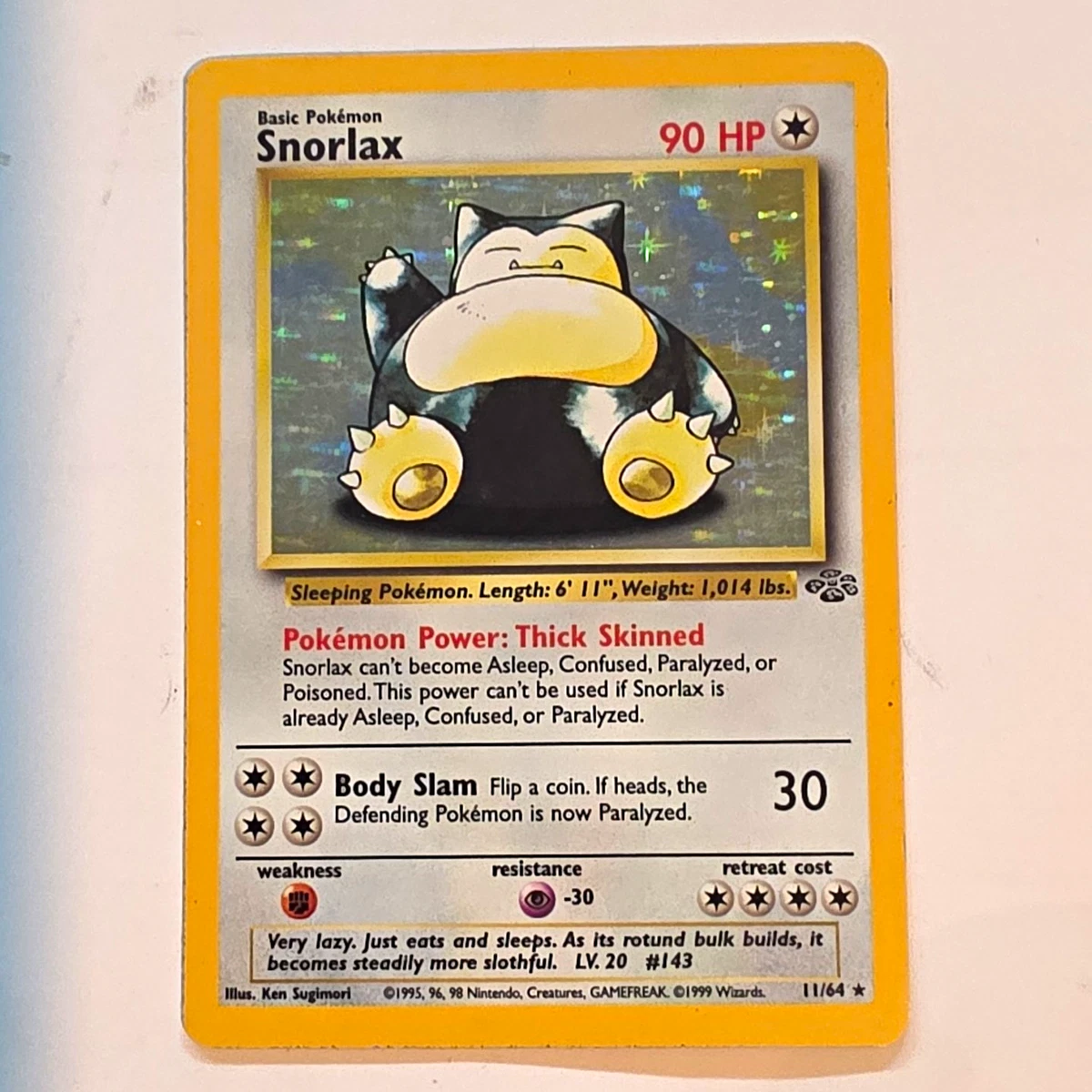 Snorlax 11/64 Jungle for sale | eBay