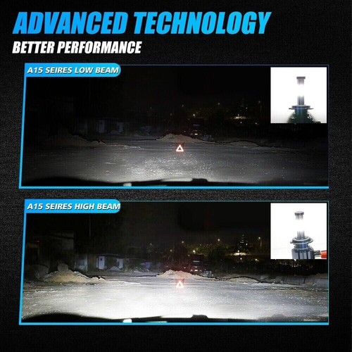 6-Sides H7 LED Headlight Globes Bulb Kit High/Lo Beam 6500K 38400LM Bright White - Picture 6 of 12