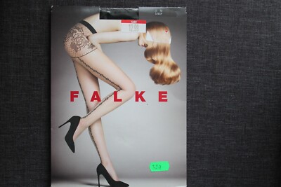 Falke Feinstrumpfhose gemustert Gr. M Schwarz 20 den Muster Neu OVP