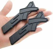 2x LSX Fender Emblems Car Badge Nameplate Letter for 1500 2500 3500 Matte Black