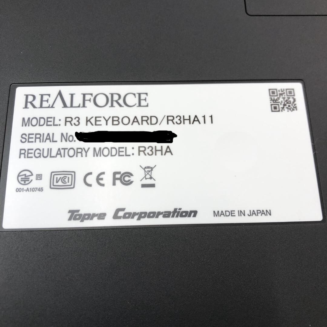 REALFORCE R3 Hybrid Fullkeyboard R3HA11 Japanese Array Color REALFORCE R3 Hybrid Fullkeyboard R3HA11 Japanese Array Color