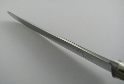 3 WMF DINNER KNIVES SILVER PLATED HANDLE STAINLESS STEEL BLADE Germany 10" Rare! - Picture 5 of 14