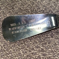 Vintage Boot R  S Shop Metal Shoe Horn Bloomington, IN
