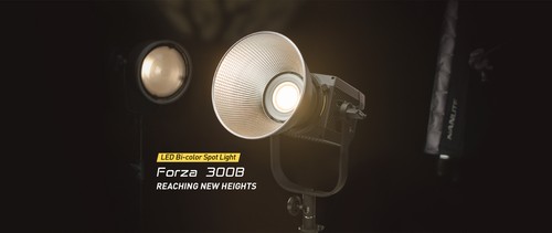 NANLITE Forza 300B 2700K-6500K Led Video Light COB Daylight FL-20G Fresnel Lens - Picture 3 of 12