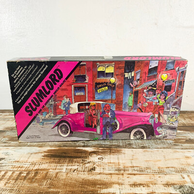 Vintage 1986 SLUMLORD Board Game - 4-6 Players Real Estate