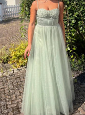 Kleid Damen/Mädchen Abendkleid Glitzer , grün, mintgrün, Gr. 8, 36, S TOP