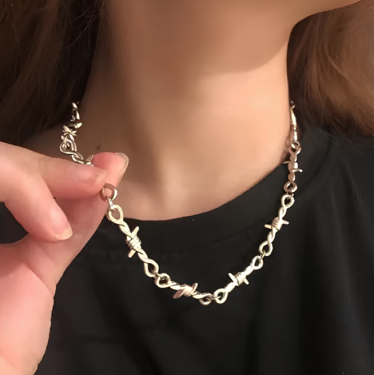 Barbed Wire Necklace Pendant 20
