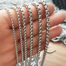 10meter Lot Thin 2.5mm Square Rolo Chain stainless steel Jewelry findings chains