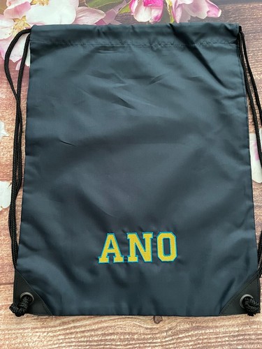 PE Drawstring Bag personalised with embroidered name, Gymsack, Swimming, School - Picture 6 of 24