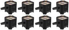 8 Chauvet DJ EZLink Par Q4BT ILS RGBA Rechargeable Par Wash Lights w/Bluetooth