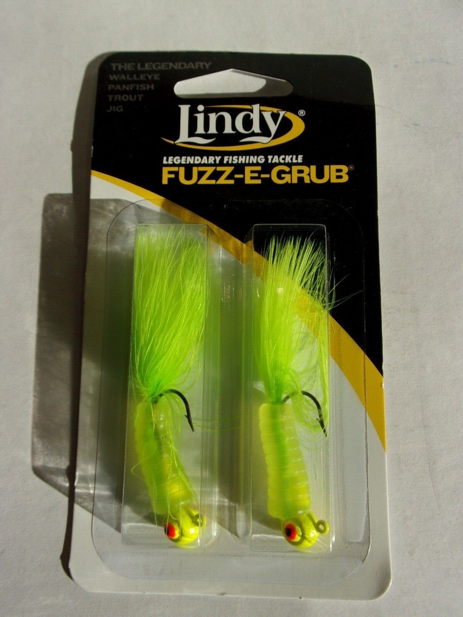 Lindy Fuzz-E-Grub Jig 1/8 oz. Chartreuse Shad Lindy Fuzz-E-Grub Jig 1/8 oz. Chartreuse Shad