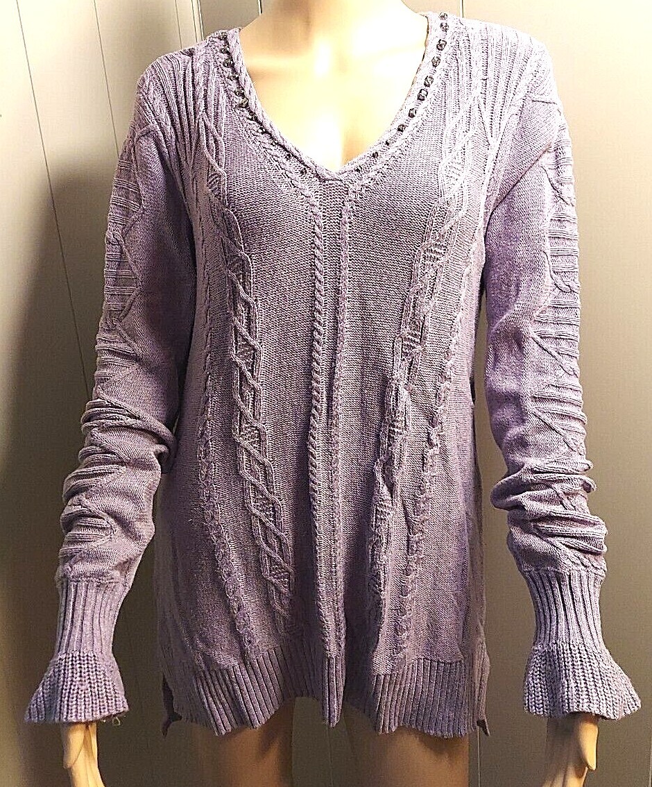 simply vera wang long sleeve purple 