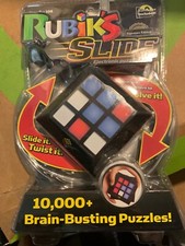 Rubik's Slide Electronic Game Brain Busting Puzzles Rubiks Cube NEW