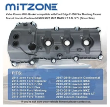 MITZONE Valve Covers Compatible w/ Ford Edge F-150 Flex Mustang Taurus