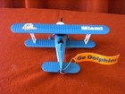 Vintage Miami Dolphins NFL Diecast 1996 Team ERTL Collectibles Banner Bi Plane — photo 3