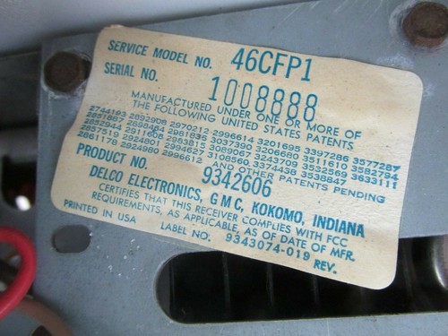 Radio de tablero Cadillac Deville 1974-1976 AM/FM 46CFP1 se vende como está - Imagen 7 de 8