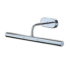 THLC Modern polished Silver Chrome 350mm Adjustable Slimline Picture light