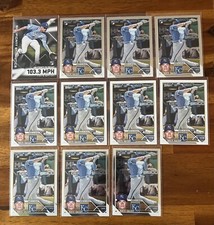 2023 Topps Nate Eaton Rookie Card RC Lot (11) Chrome Flagship Insert Royals 