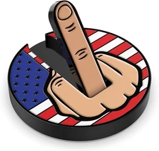Middle Finger Golf Ball Marker with Magnetic Hat Clip USA 4th of July