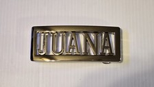 JUANA Custom Personalized Name Belt Buckle -Put your name or word on Buckle