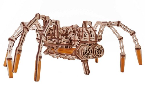 Wood Trick Space Spider Model Mechanical 3D Wooden Puzzle Best DIY Toy - Picture 3 of 6
