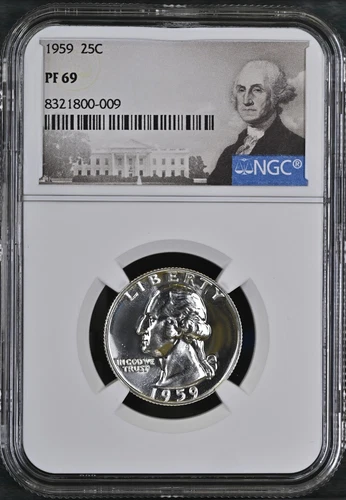 1959 Washington Quarter 25C NGC PF69